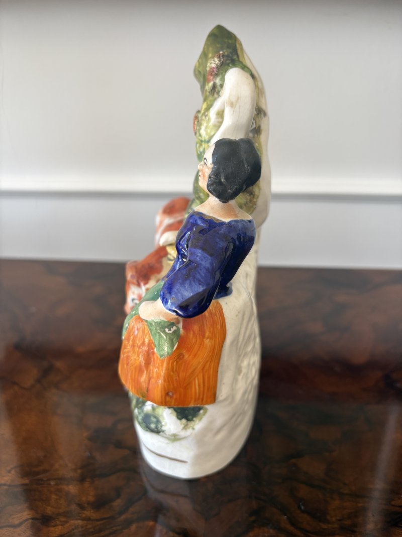 Antique Victorian Staffordshire Flatback Figure